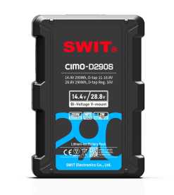 Swit CIMO-D290S, 290Wh Bi-Voltage OLED info Cine V-mount Battery