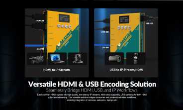 AVMATRIX DE20-4K, 4K-HDMI-Encoder und -Decoder für Streaming, Decoding und lokale Aufzeichnung