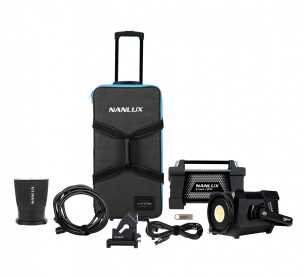 Preview: NANLUX Evoke 1200 ST-KIT, LED Studio Scheinwerfer mit 5600 K, 1200 W inkl. Trolley u. Funk-Fernbedienung