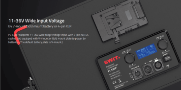 Swit PL-E90P Akku Kit ( 2x PB-R290S+), Waterproof 3rd Generation 90W LED Panel Light, ultra slim, V-Mount