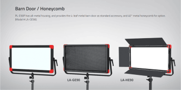 Swit PL-E90P Akku Kit ( 2x PB-R290S+), Waterproof 3rd Generation 90W LED Panel Light, ultra slim, V-Mount