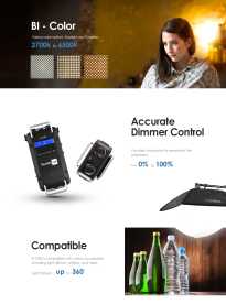 Fomex FL600, Flexibles, dimmbares LED Licht mit 60W, 3200K - 5600K, V-Mount Akkusystem