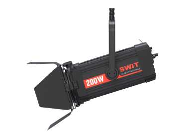 Preview: Swit FL-C200D, 200W Bi-Color Studio 65.000 Lux TLCI99 Silent LED Fresnel Spot Light, Free Design for Lighting Studios
