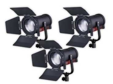 Swit FL-C60D 3KIT | Set of 3 x 60W LED Spotlight, 25000lux, V-Mount, DMX