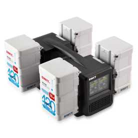 Preview: Swit 4x HB-C420S + 1x PC-P461S KIT, 4 x 500W V-Mount Akkus + 1 x 4-Kanal 100W V-Mount Ultra schnell Ladegerät