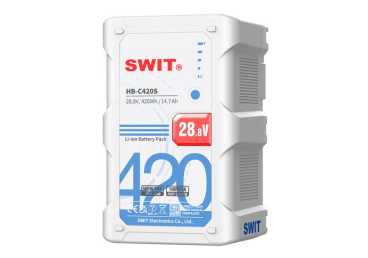 Preview: Swit HB-C420S, 500W High Load 420Wh V-mount Battery, 28.8V Voltage, 500W Constand Load for high power cine lights