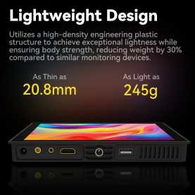 Portkeys HD7T, 7" 1.000nits Monitor mit HDMI In mit NP-F Akku-Mount