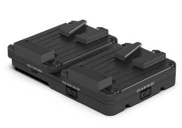 Swit KA-M20C, FlyDuo - Dual Pocket V-mounts Hot-Swap Adaptor with USB-C out, compatible with Mino V-mount batteries
