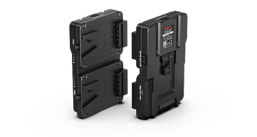 Preview: Swit KA-M20C, FlyDuo - Dual Pocket V-mounts Hot-Swap Adaptor with USB-C out, compatible with Mino V-mount batteries