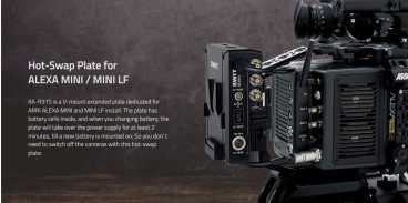 KA-R31S, High load with multi-sockets Hot-Swap Adaptor with SDI 1to2, V-Mount to ARRI ALEXA Mini or Mini LF