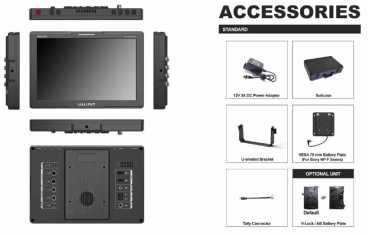Lilliput Q10, 10,1" Quad Videomonitor (1920 x 1200), 12G-SDI, 1500 nits