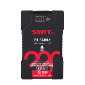Swit PB-R220S+ l 220Wh Waterproof IP54 Robust Heavy-duty Battery, V-Mount, also ideal for long term use or high power draw lights