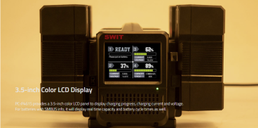 Swit PC-P461S, 4ch x max 6A Top Fast Simultaneous 14V/28V Charger, V-Mount
