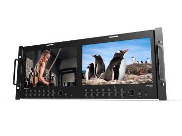 Preview: TVLogic RKM-290A, Dual 9” 4RU Rack-Mount Monitor Preview: TVLogic RKM-290A, Dual 9” 4RU Rack-Mount Monitor