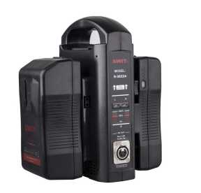 Preview: Swit S-3822A, 2-ch Gold Mount Fast Charger