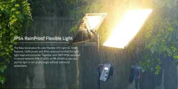 Swit SL-100P | 100W 2800Lux Full-IP54-waterproof Full Flexible Light, DMX, V-mount