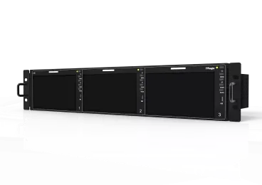 Preview: TVLogic R-5T, 3 x 5.5” LCD 2RU 1920 x 1080 Triple LCD UHD-4K Ready Rack Mount, 500cd/㎡ (12G/6G/3G/HD/SD-SDI, HDMI)