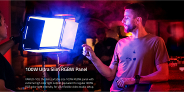 Swit VANGO-100, Slim professional 100W RGBW LED Panel Light, V-Mount, DMX&APP