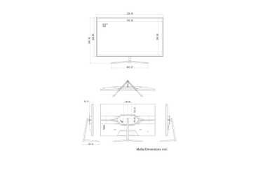Preview: eneo VM-UHD32P, 32" (81cm) LCD Monitor, 4K UHD, 3840x2160, LED, USB, DisplayPort, 3xHDMI 2.0