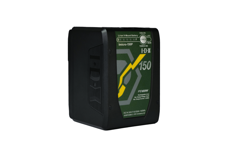 IDX IMICRO-150P Li-Ionen V-Mount Akku 145W mit USB-C und PD IDX IMICRO-150P Li-Ionen V-Mount Akku 145W mit USB-C und PD