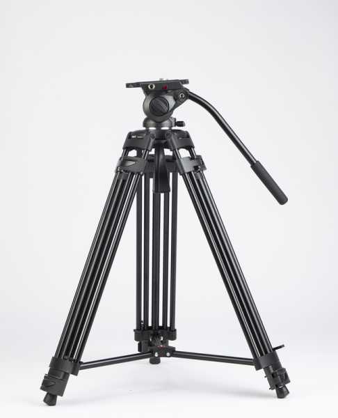 Swit TOWER100, Aluminum Camera Tripod KIT, TH100A Fluid Video Head, Mid-level Spreader, 10kg Payload, Soft Bag