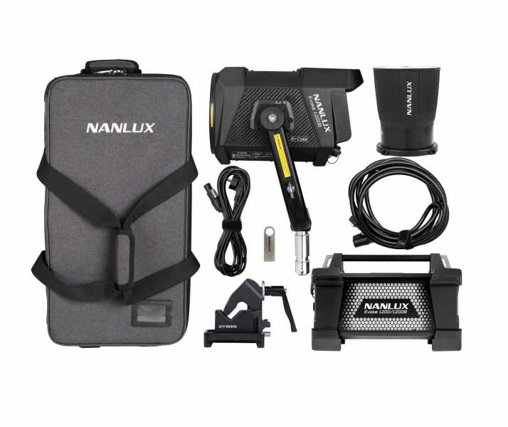 NANLUX Evoke 1200B ST-KIT Bi-Color, Studio-Scheinwerfer Kit Evoke 1200B, inkl. Transportkoffer (Trolley)