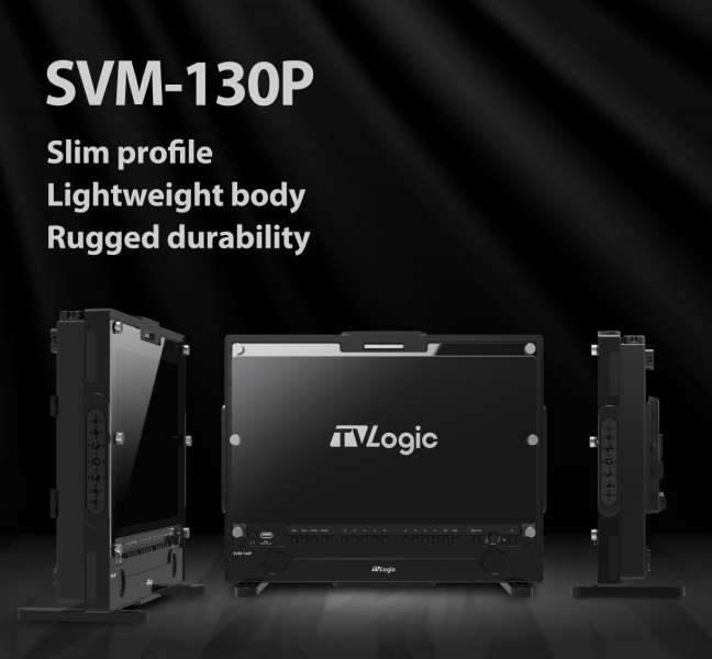 TVLogic SVM-130P, 13.9" 12G-SDI High Brightness Field Monitor, V-Mount