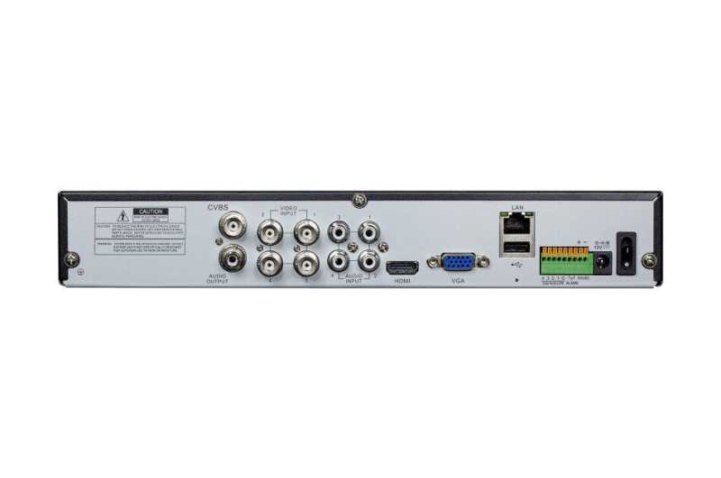 eneo MNR-18N04000A, Hybrid HD Video Rekorder 4-Kanal Analog, 2-Kanal IP, HDMI, 1xSATA, ohne HDD