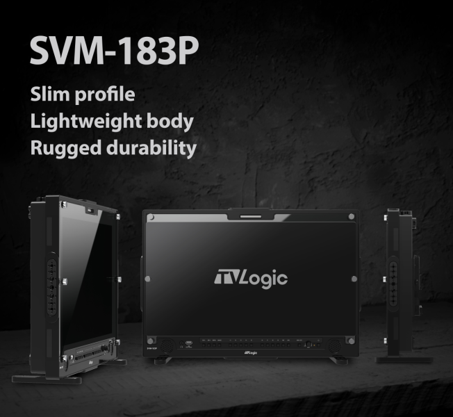 TVLogic SVM-183P, 18.5" 12G-SDI High Brightness Field Monitor