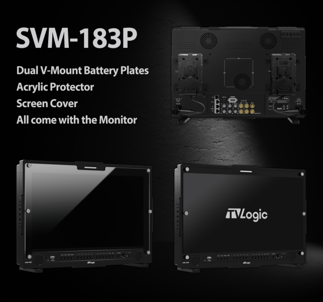 TVLogic SVM-183P, 18.5" 12G-SDI High Brightness Field Monitor