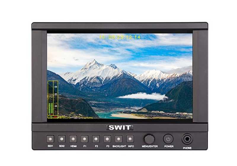 SWIT CM-S73H Full HD 4k 3G-SDI & HDMI 3000 Nits, IPS LCD HDR Monitor 1920x1200, ohne Akku-Platte
