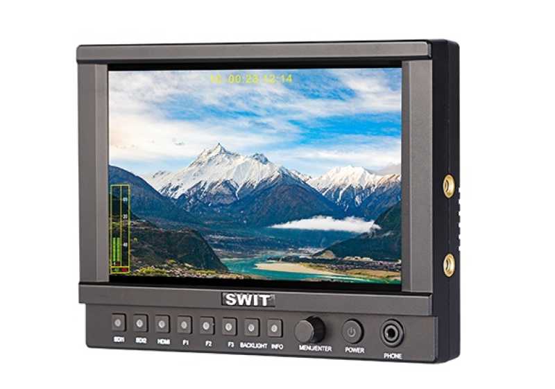 SWIT CM-S73H Full HD 4k 3G-SDI & HDMI 3000 Nits, IPS LCD HDR Monitor 1920x1200, ohne Akku-Platte