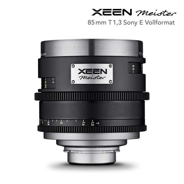 XEEN Meister 85mm T1,3 Sony E-Mount, Vollformat Cine-Prime Tele-Objektiv XEEN Meister 85mm T1,3 Sony E-Mount, Vollformat Cine-Prime Tele-Objektiv