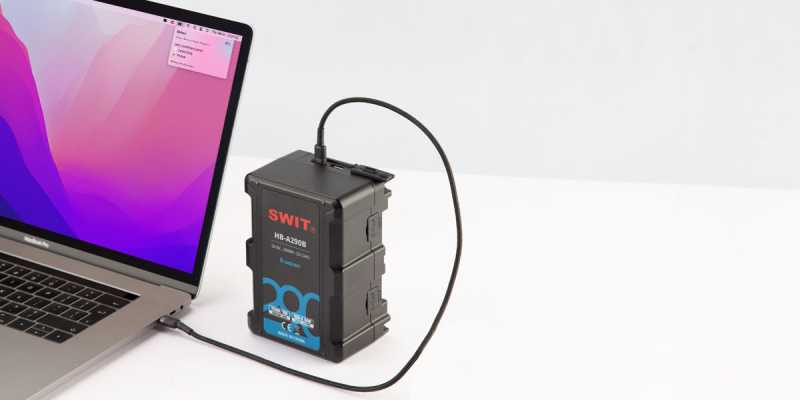 Swit HB-A290B | 290Wh Battery with 28V B-Mount, 16V D-tap and USB-C/USB-A, also ideal for long term use or high power draw lights Swit HB-A290B | 290Wh Battery with 28V B-Mount, 16V D-tap and USB-C/USB-A, also ideal for long term use or high power draw lights