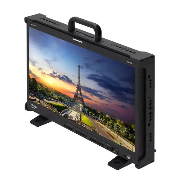 TVLogic LXM-240P-FM, 24" 4K/UHD 12G Quad Field Monitor with Multi-Mounting Cage