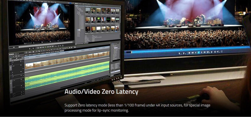 Swit BM-U245HDR, 23.8" 8K High-Bright 4x12GSDI HDR Zero-Delay Reference UHD Monitor with Auto-Calibration