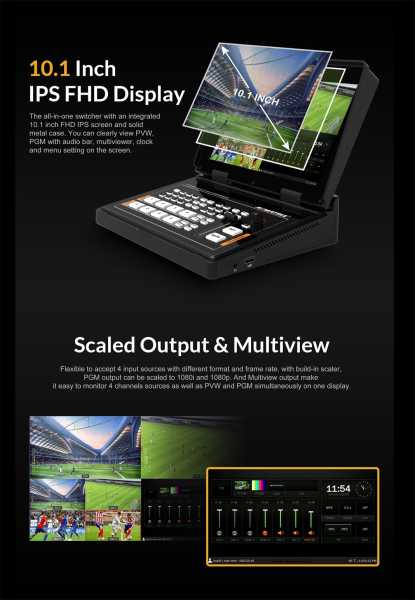 AVMatrix PVS0403U Portable 4-CH SDI&HDMI Video Switcher