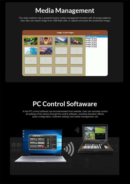 AVMatrix PVS0403U Portable 4-CH SDI&HDMI Video Switcher