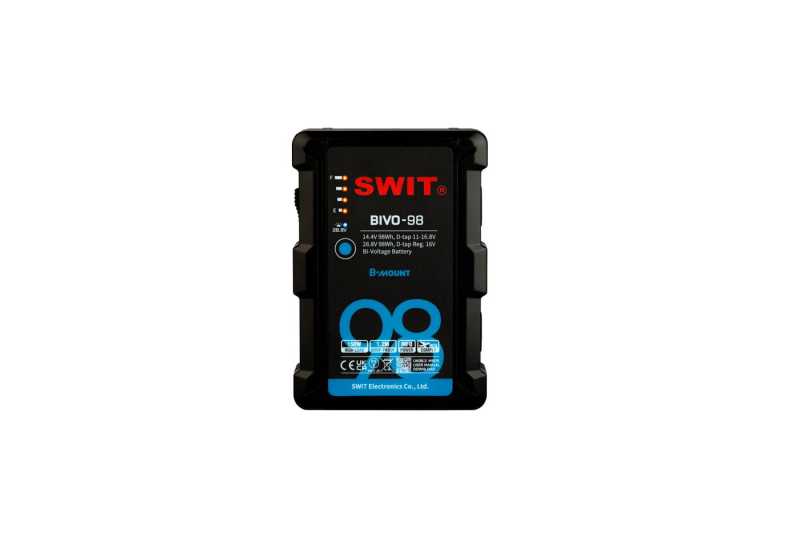 BIVO-98 | 98Wh 14V/28V 150W High Load B-Mount Battery with powerful 2x D-taps