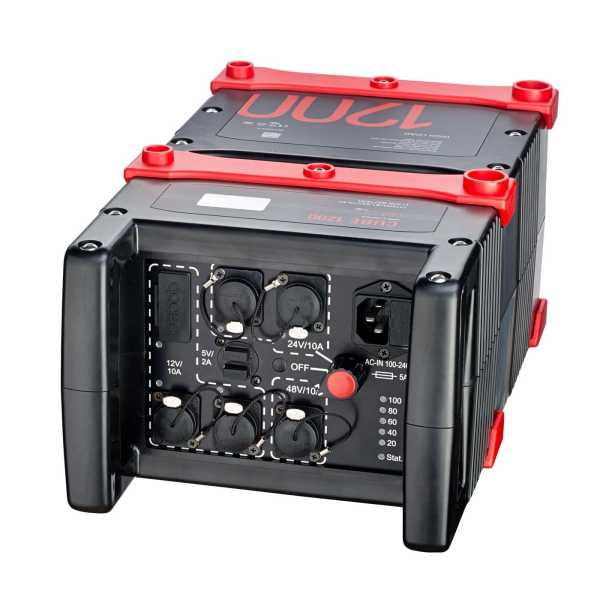Cube 1200  Li-Ion Multi-Spannungs Akku 14,4V / 24V / 48V // 1140Wh