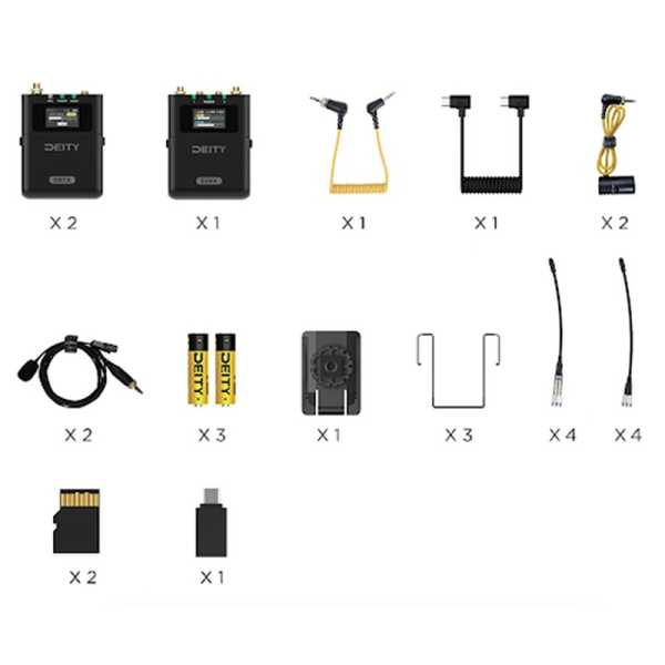 Deity Theos Digital Wireless 2ch Kit (Global version) im UHF-Breitbandspektrum von 550 - 960 MHz Deity Theos Digital Wireless 2ch Kit (Global version) im UHF-Breitbandspektrum von 550 - 960 MHz