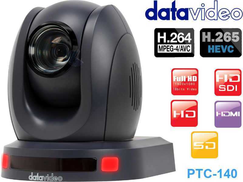 DataVideo PTC-140 Full-HD SDI HDMI h.264/265 Stream PTZ Netzwerk Dome-Kamera