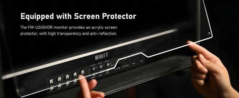Swit FM-U245HDR 23,8" 4K 1000nits 4x12G-SDI HDR Field Monitor
