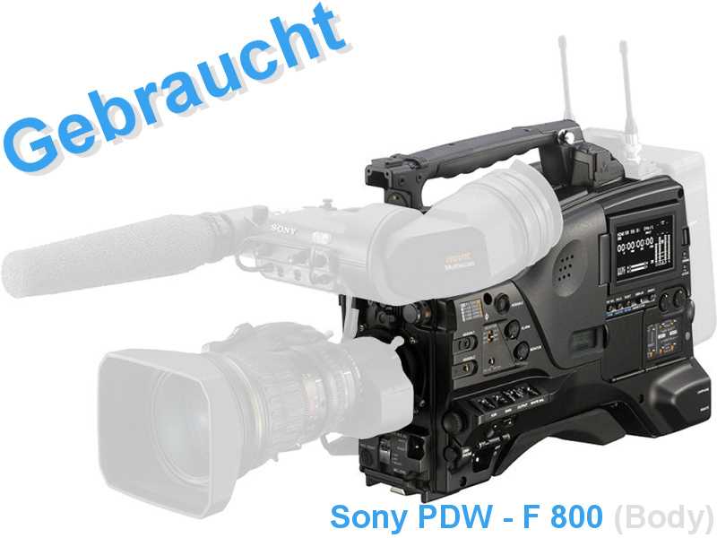 GEBRAUCHT - SONY PDW-F800 mit HDVF-20A