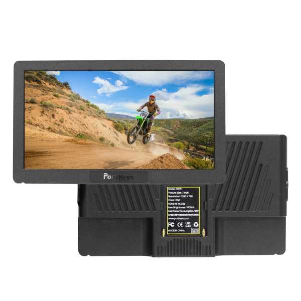 Portkeys HD7H, 7" 1000-Nits 1280x720 Monitor, HDMI In, NP-F Akku-Mount
