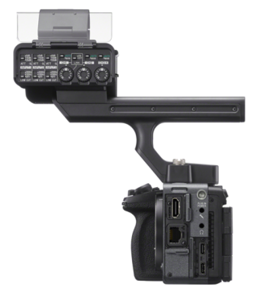 Sony ILME-FX5 mit XLR-Griff, Vollformat 4K 120p Exmor R CMOS Kamera mit E-Mount, BIONZ XR2 Prozessor
