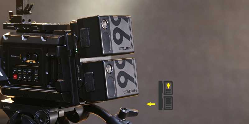 Swit KA-M20C, FlyDuo - Dual Pocket V-mounts Hot-Swap Adaptor with USB-C out, compatible with Mino V-mount batteries