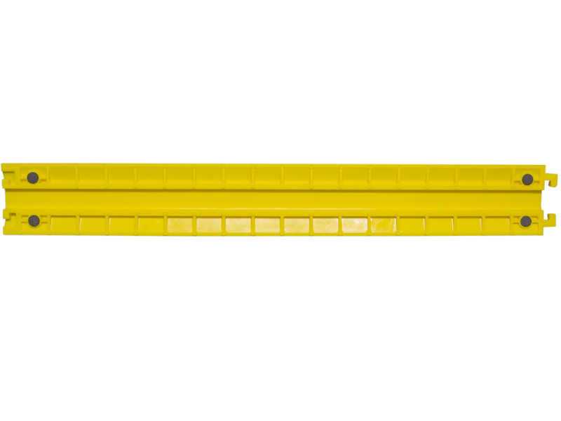 Kabelbrücke {1 Kanal | 1 Meter} gelbe Signalfarbe für In- und Outdoor bis 7,5t