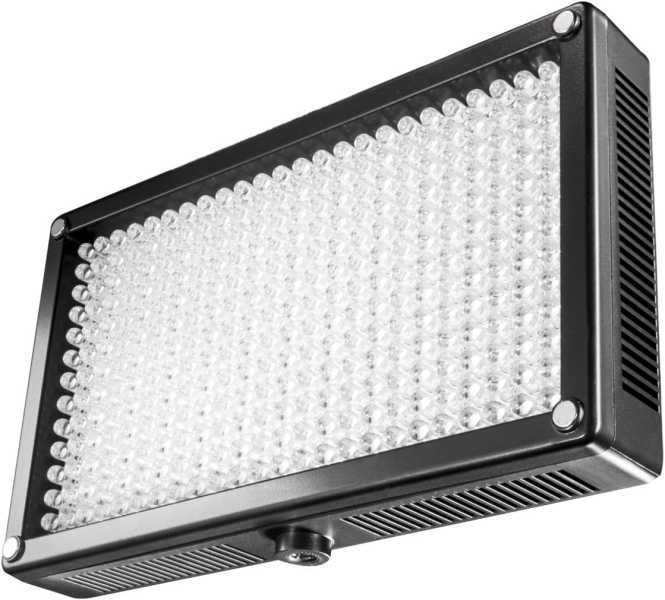 LED Kopflicht Bi-Color 312 LED 3200-5600°K SET mit 2x Akku Ladegerät Tasche