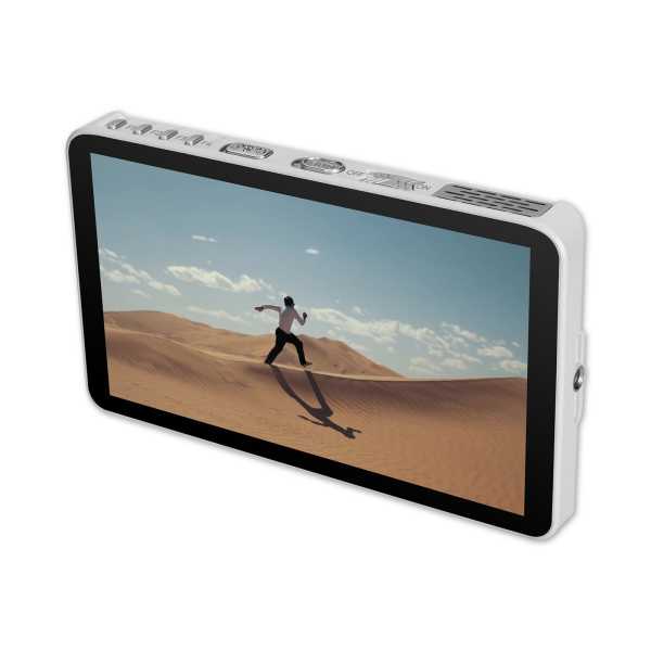 Portkeys - LH7H White, 7" LCD-Monitor mit 1000nits Helligkeit, HDMI In und Out, NP-F Akku-Mount